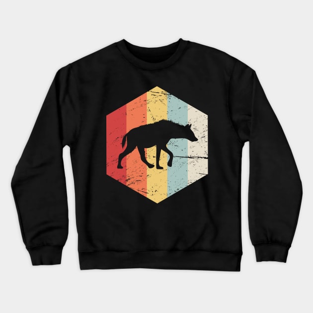 Retro Vintage Hyena Icon Crewneck Sweatshirt by MeatMan